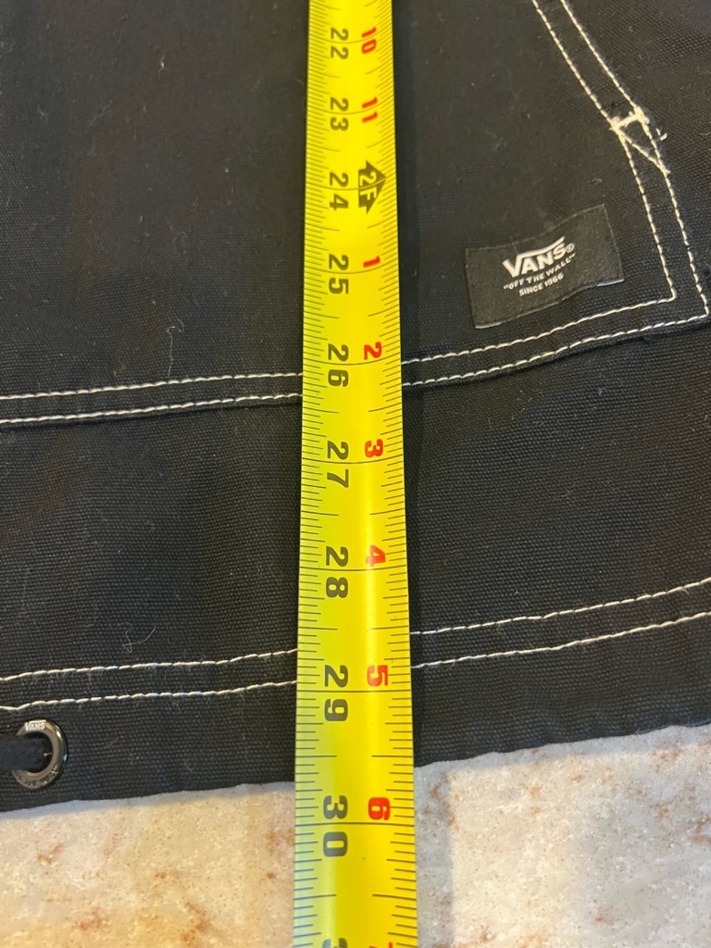 Vans Black Jacket with White Logo and Stitching - Picture 7 of 10